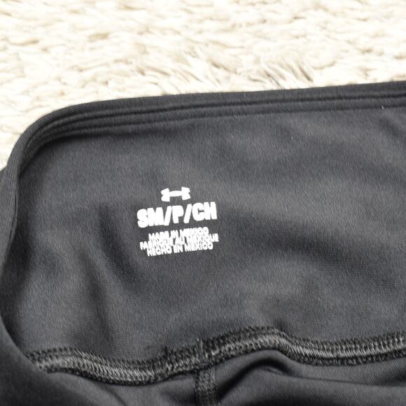 Under Armour Polyester Black Size S Side Pocket Skinny Legging Pull On Workout - Picture 8 of 8